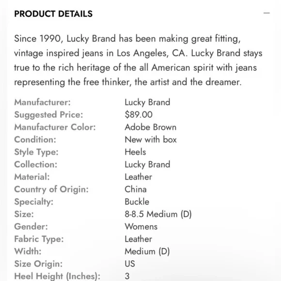 Lucky Brand Womens Luseal Brown Leather Ankle Strap Open Toe Heels Shoes NWT - Picture 5 of 9